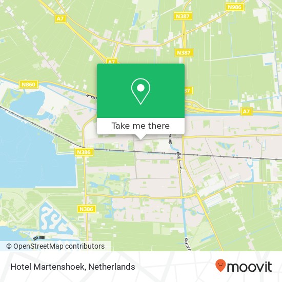 Hotel Martenshoek map