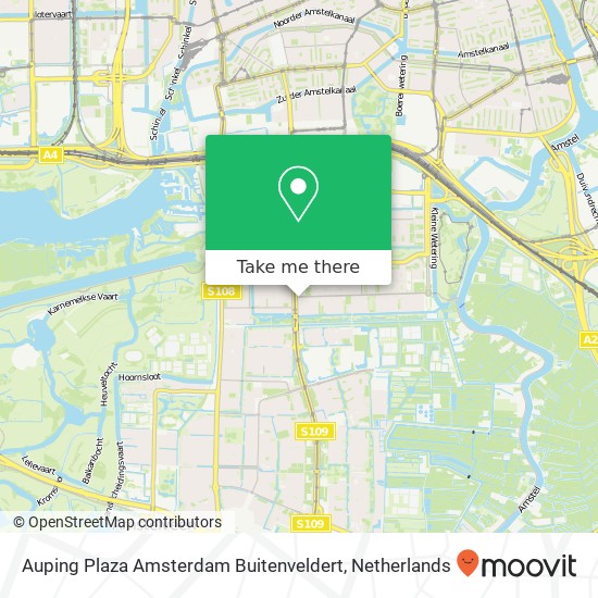 Auping Plaza Amsterdam Buitenveldert Karte
