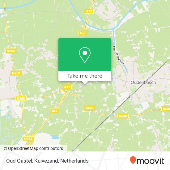 Oud Gastel, Kuivezand map