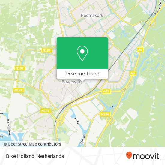 Bike Holland map