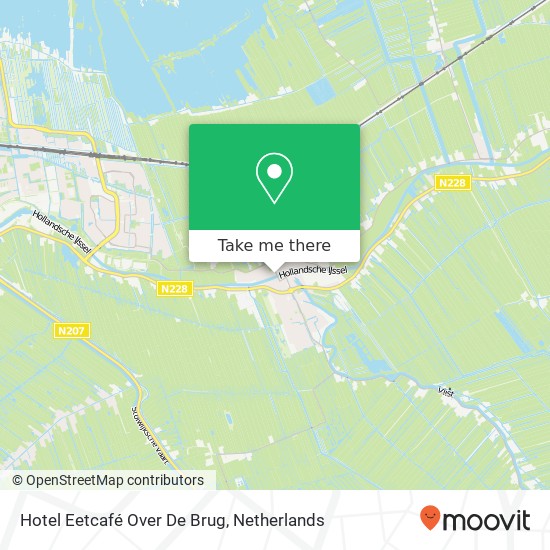 Hotel Eetcafé Over De Brug map