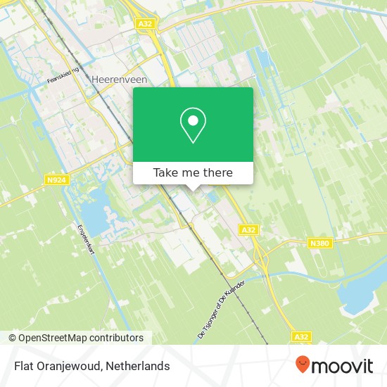 Flat Oranjewoud map