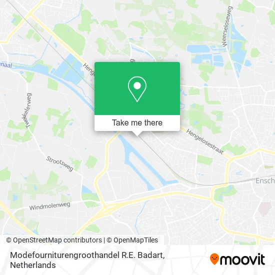 Modefourniturengroothandel R.E. Badart Karte