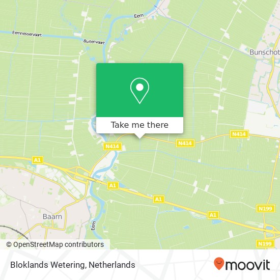 Bloklands Wetering map