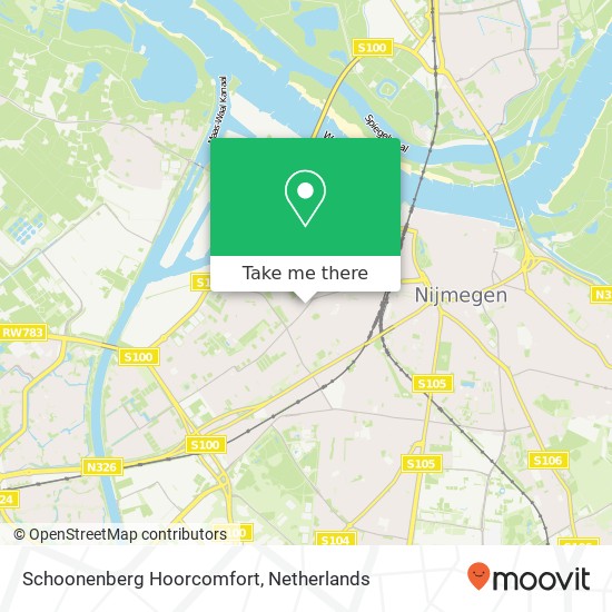 Schoonenberg Hoorcomfort map