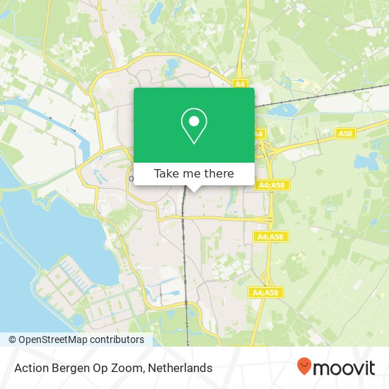 Action Bergen Op Zoom map