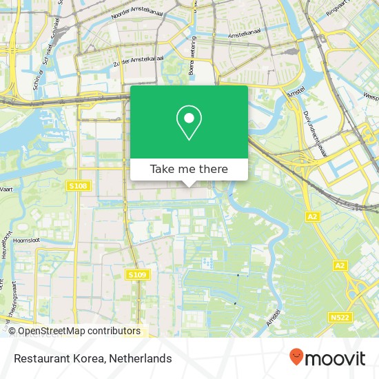 Restaurant Korea map