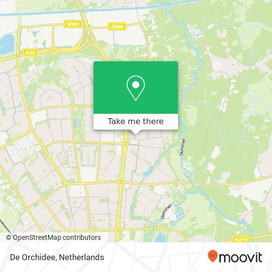 De Orchidee map