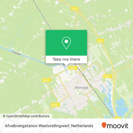 Afvalbrengstation Weststellingwerf map