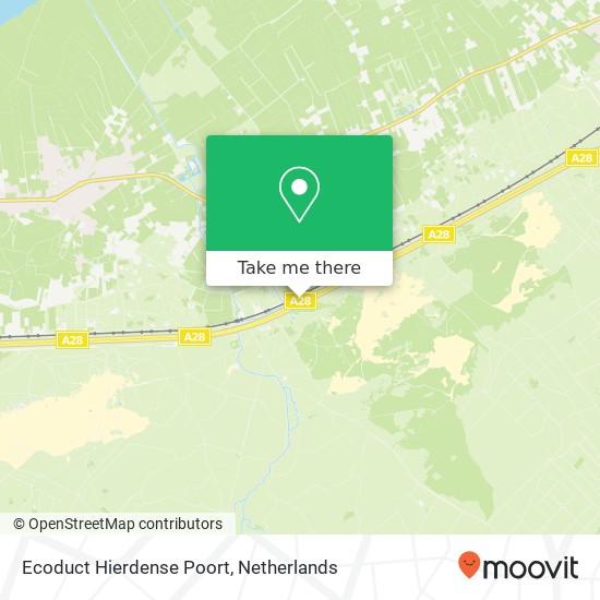 Ecoduct Hierdense Poort map