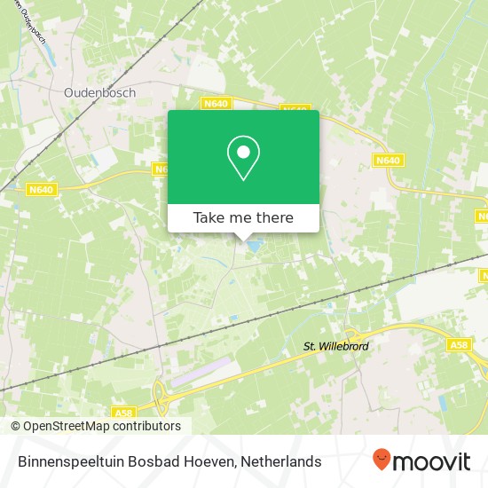 Binnenspeeltuin Bosbad Hoeven map