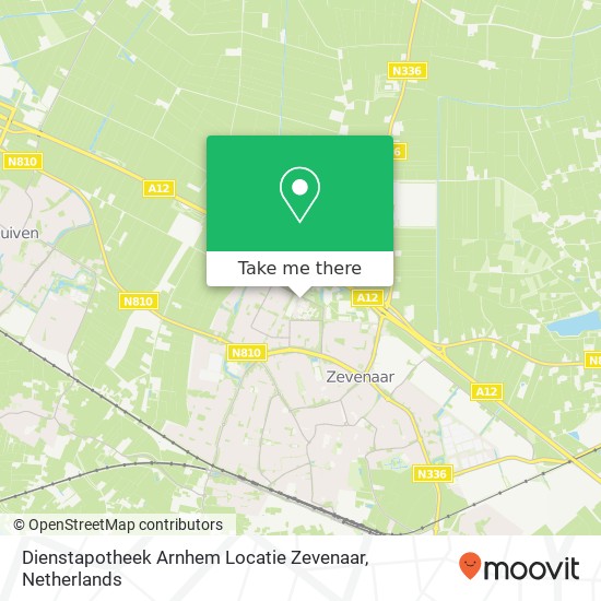 Dienstapotheek Arnhem Locatie Zevenaar map
