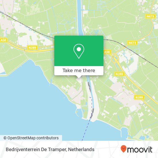 Bedrijventerrein De Tramper map