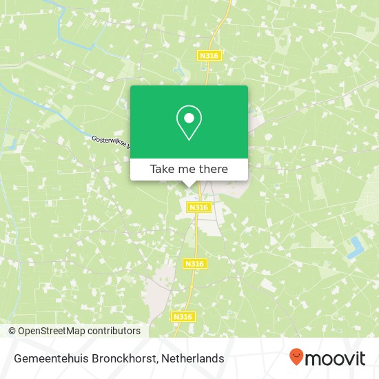Gemeentehuis Bronckhorst map