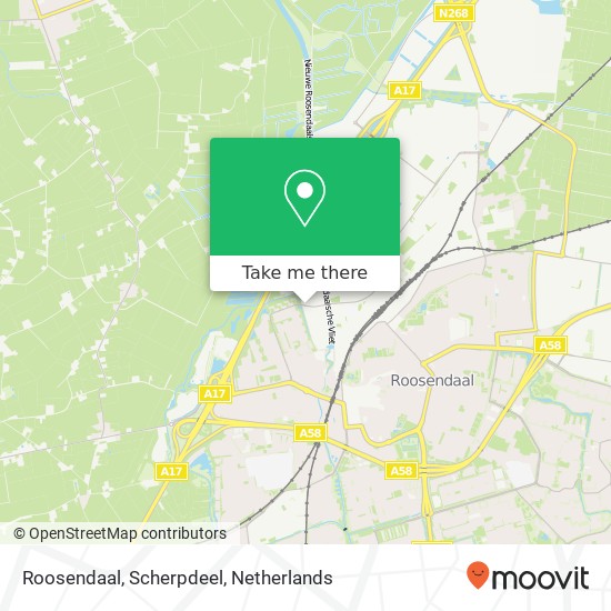 Roosendaal, Scherpdeel Karte