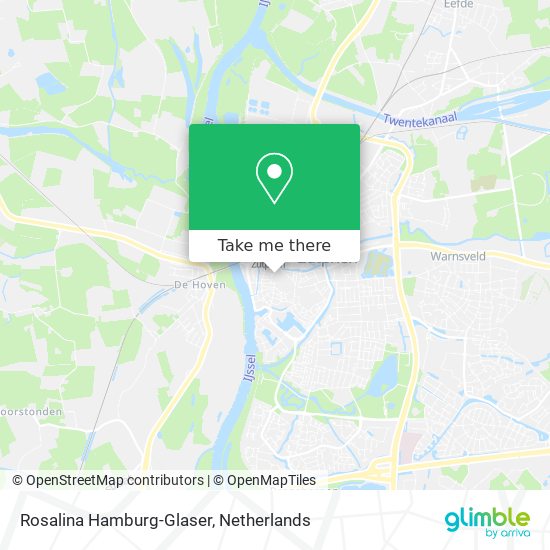 Rosalina Hamburg-Glaser map