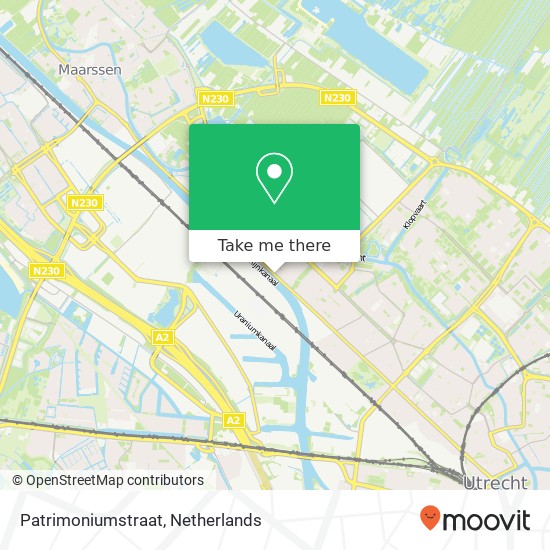 Patrimoniumstraat map