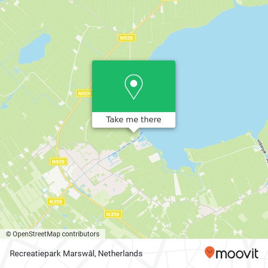 Recreatiepark Marswâl Karte