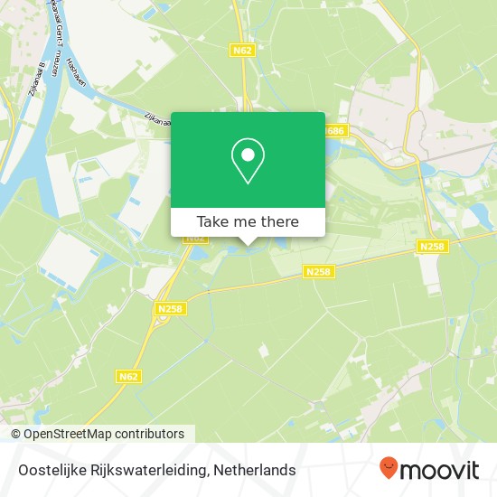 Oostelijke Rijkswaterleiding map