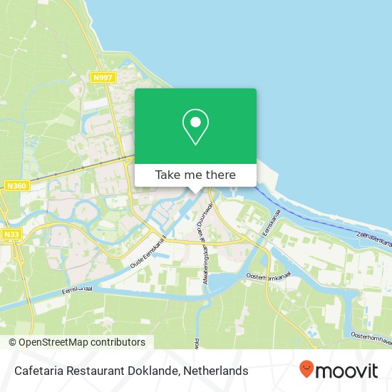 Cafetaria Restaurant Doklande map