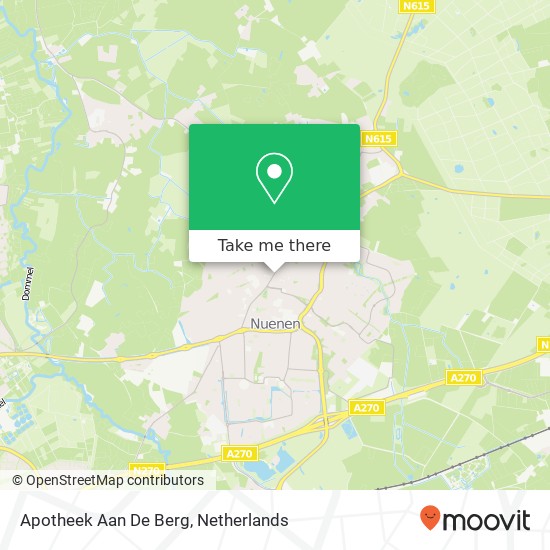 Apotheek Aan De Berg map