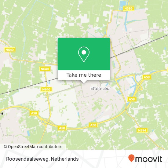 Roosendaalseweg map