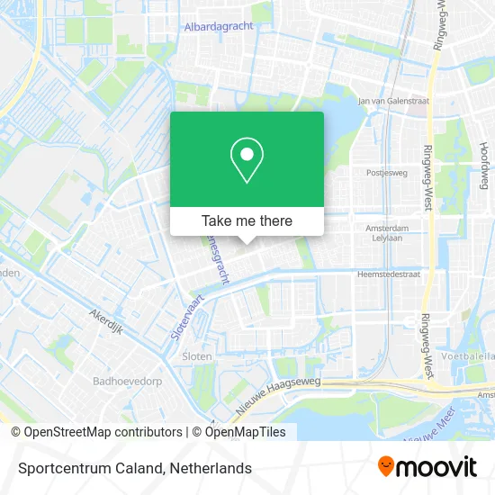 Sportcentrum Caland map