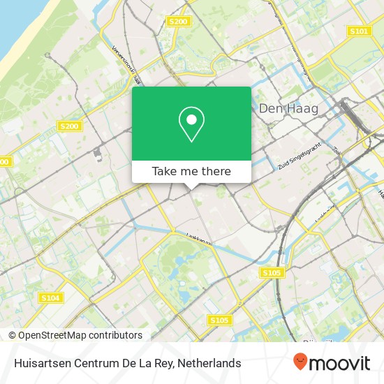 Huisartsen Centrum De La Rey map