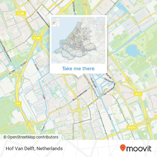 Hof Van Delft map