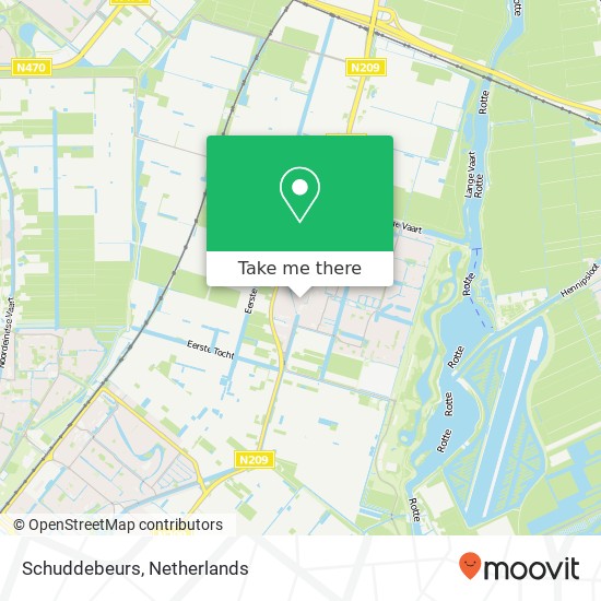 Schuddebeurs map