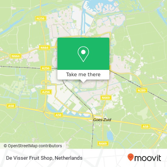 De Visser Fruit Shop map