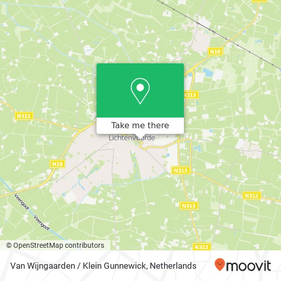 Van Wijngaarden / Klein Gunnewick map