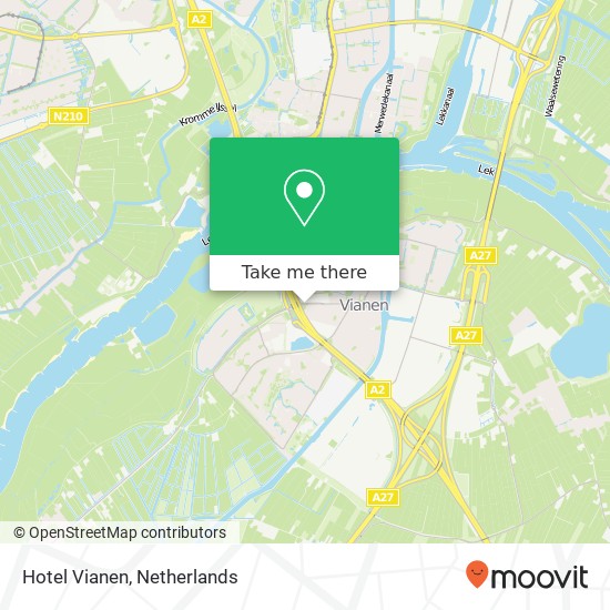 Hotel Vianen map