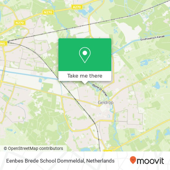 Eenbes Brede School Dommeldal map