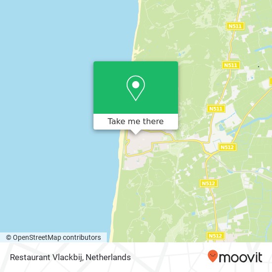 Restaurant Vlackbij map