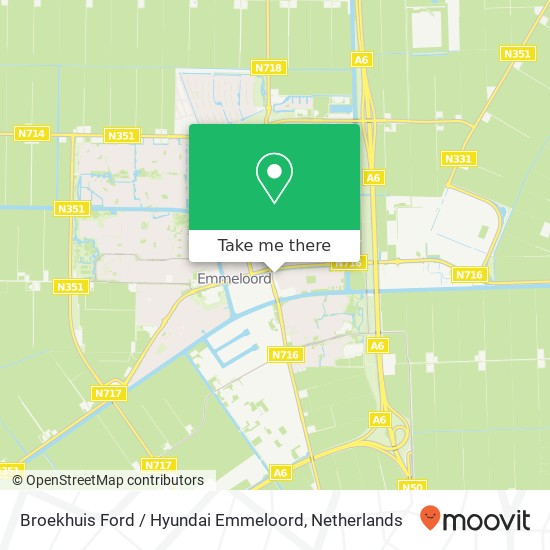 Broekhuis Ford / Hyundai Emmeloord map