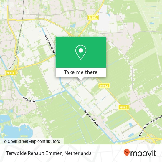 Terwolde Renault Emmen map