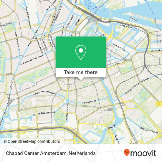 Chabad Center Amsterdam map