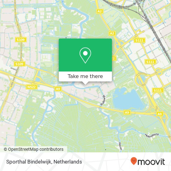Sporthal Bindelwijk Karte