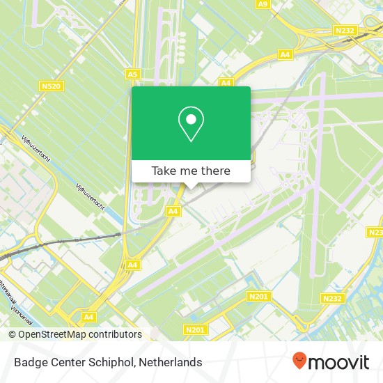 Badge Center Schiphol Karte