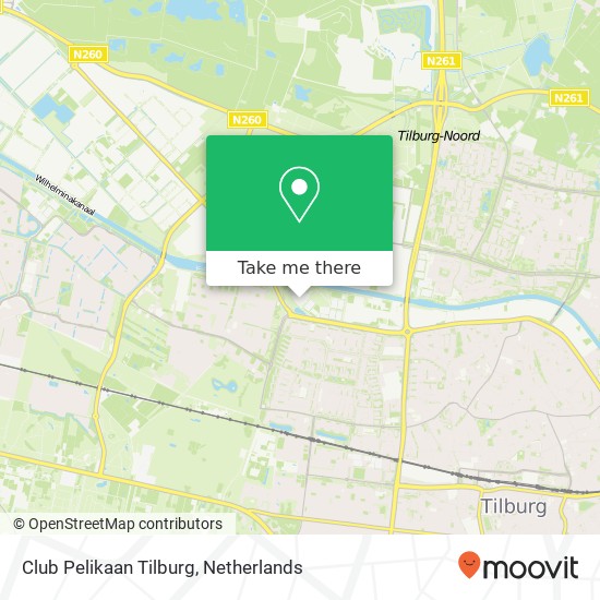 Club Pelikaan Tilburg Karte