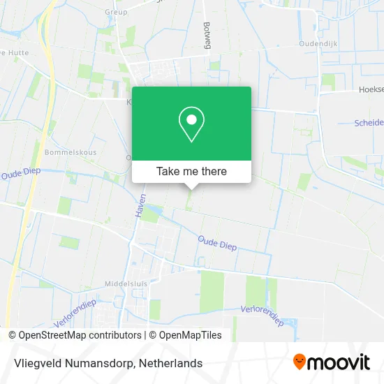 Vliegveld Numansdorp map