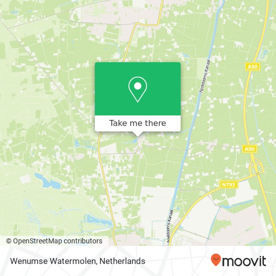 Wenumse Watermolen Karte