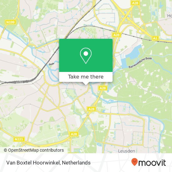 Van Boxtel Hoorwinkel map