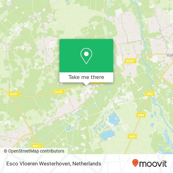 Esco Vloeren Westerhoven map