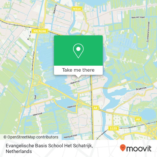 Evangelische Basis School Het Schatrijk map