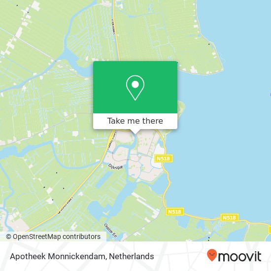 Apotheek Monnickendam map