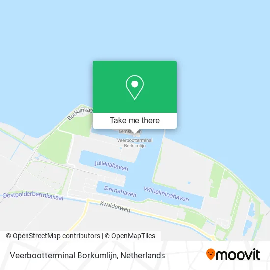 Veerbootterminal Borkumlijn map