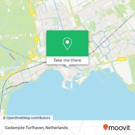 Gedempte Turfhaven map