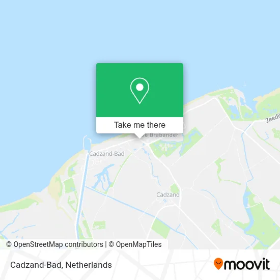 Cadzand-Bad map